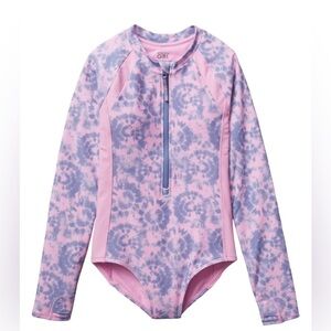 NWT Athleta Girl Long Sleeve One Piece Free Spirit Rashguard size XXL/16.